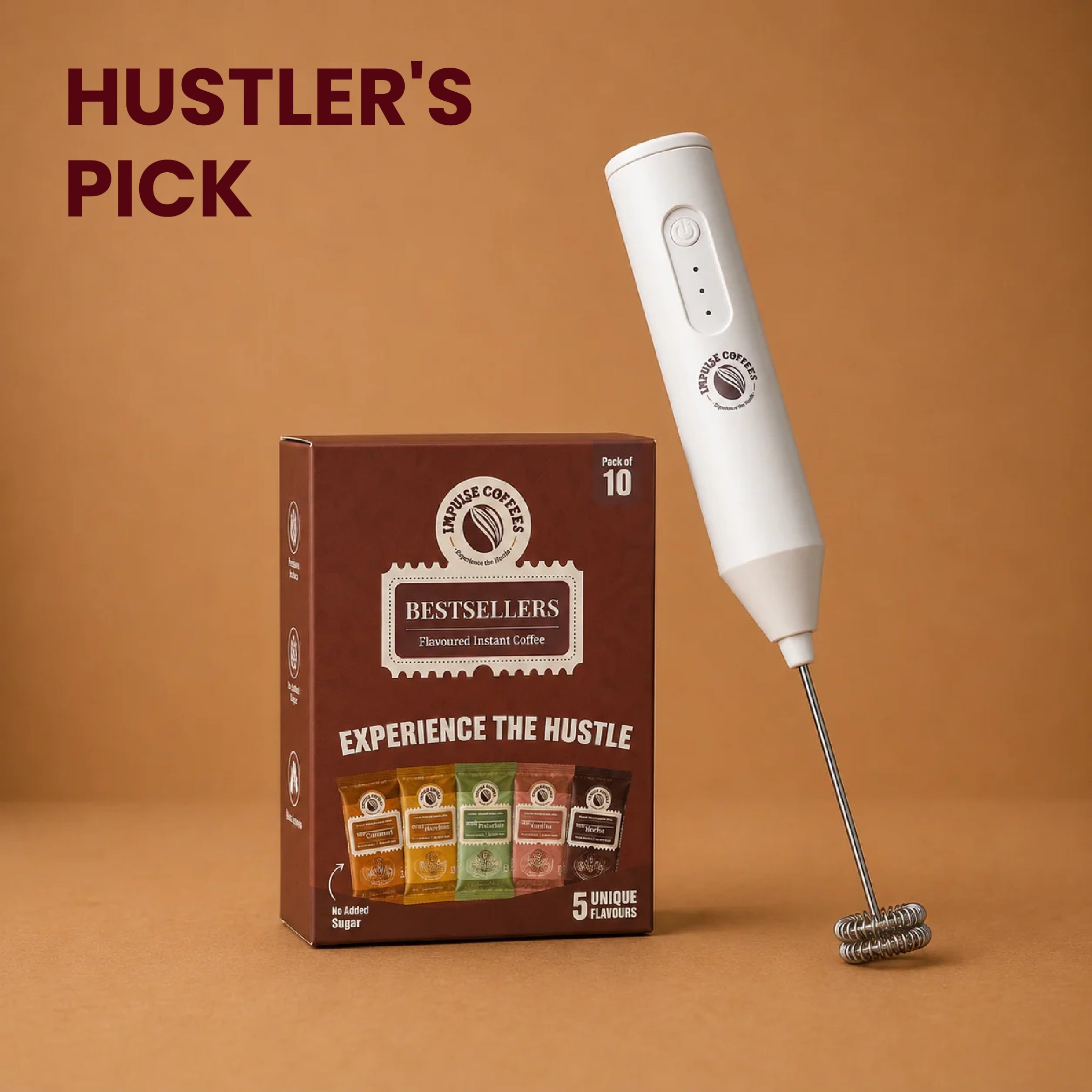 Hustle Mode ON Combo | Best Seller Box + The Whip (Frother)