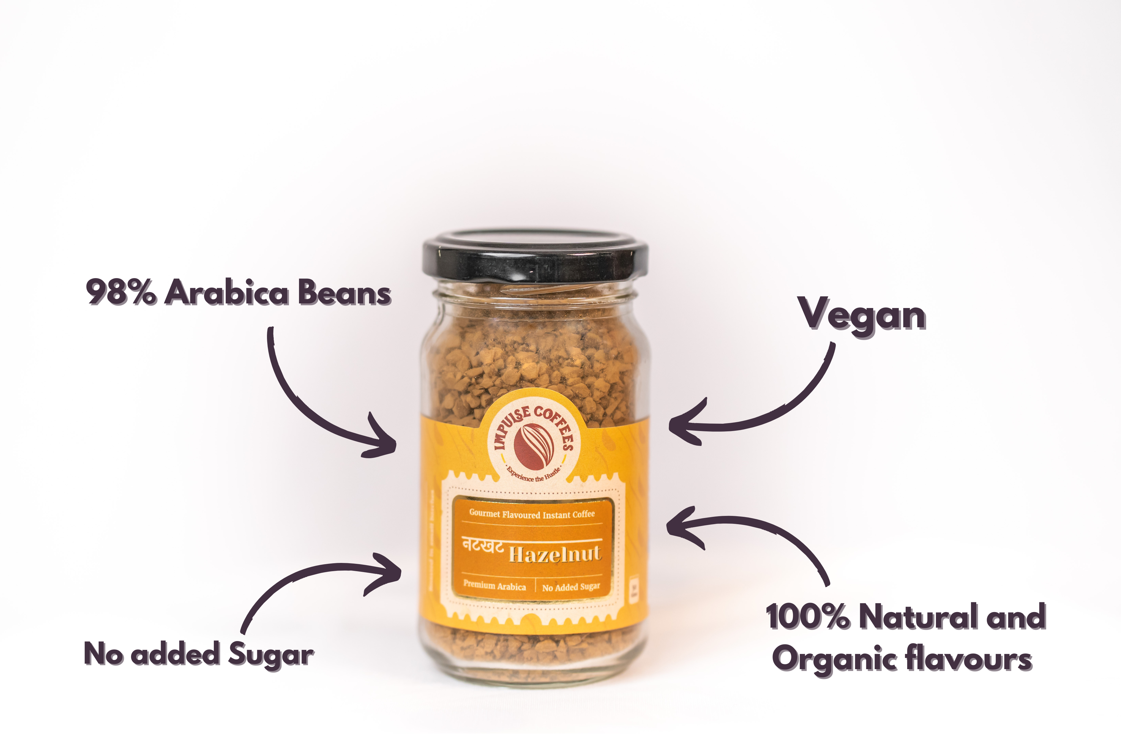 Triple Delight | Raat ki Rani Espresso 50g jar + Mocha Pe Chauka 100gms jar + Nutkhat Hazelnut 50gms jar