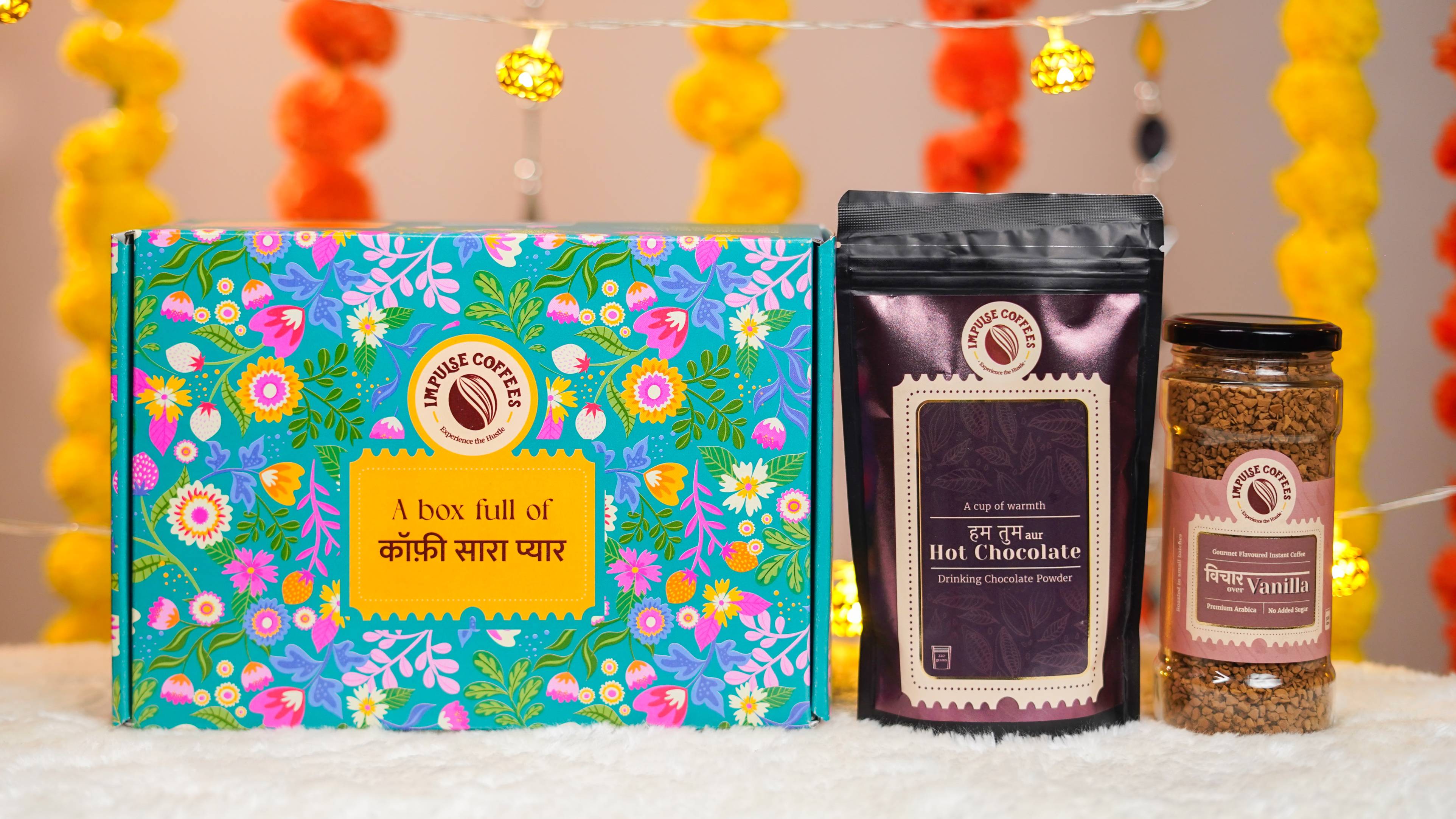 Impulse Coffees Gift Box | Vichaar over Vanilla 100gms + Hum Tum aur Hot Chocolate 220gms