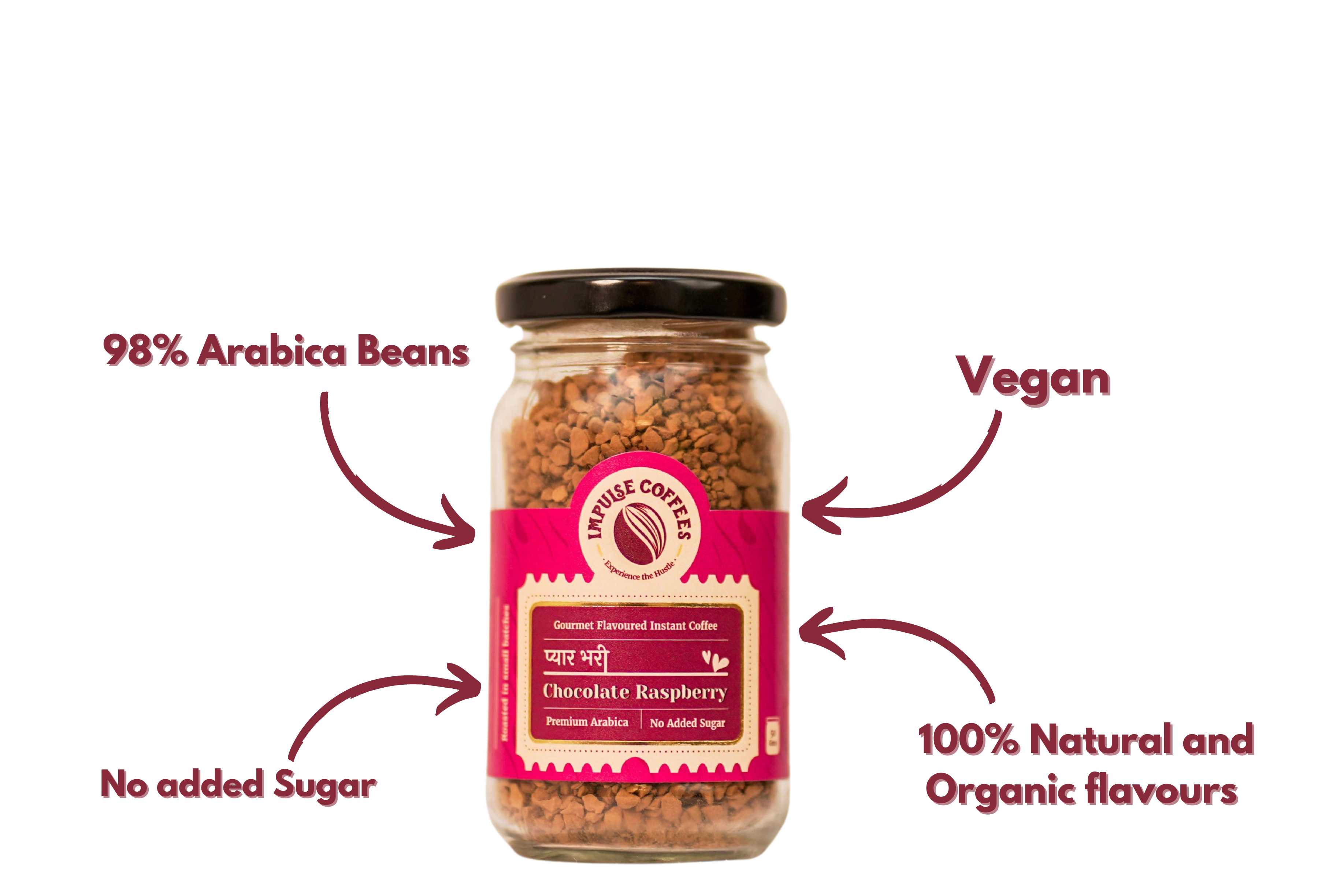 Chocolate Raspberry Flavoured Instant Coffee