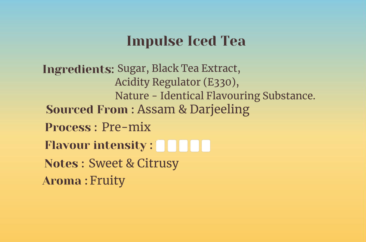 Impulse Coffees Assorted Instant Iced Tea Box