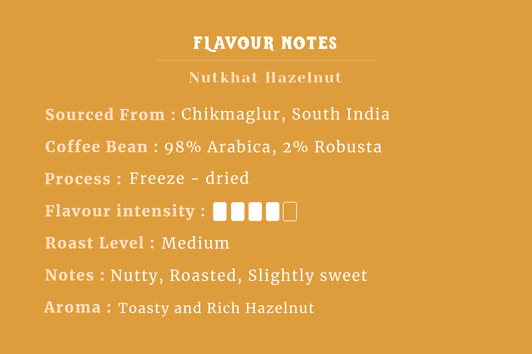 NutKhat Hazelnut Premium Instant Coffee