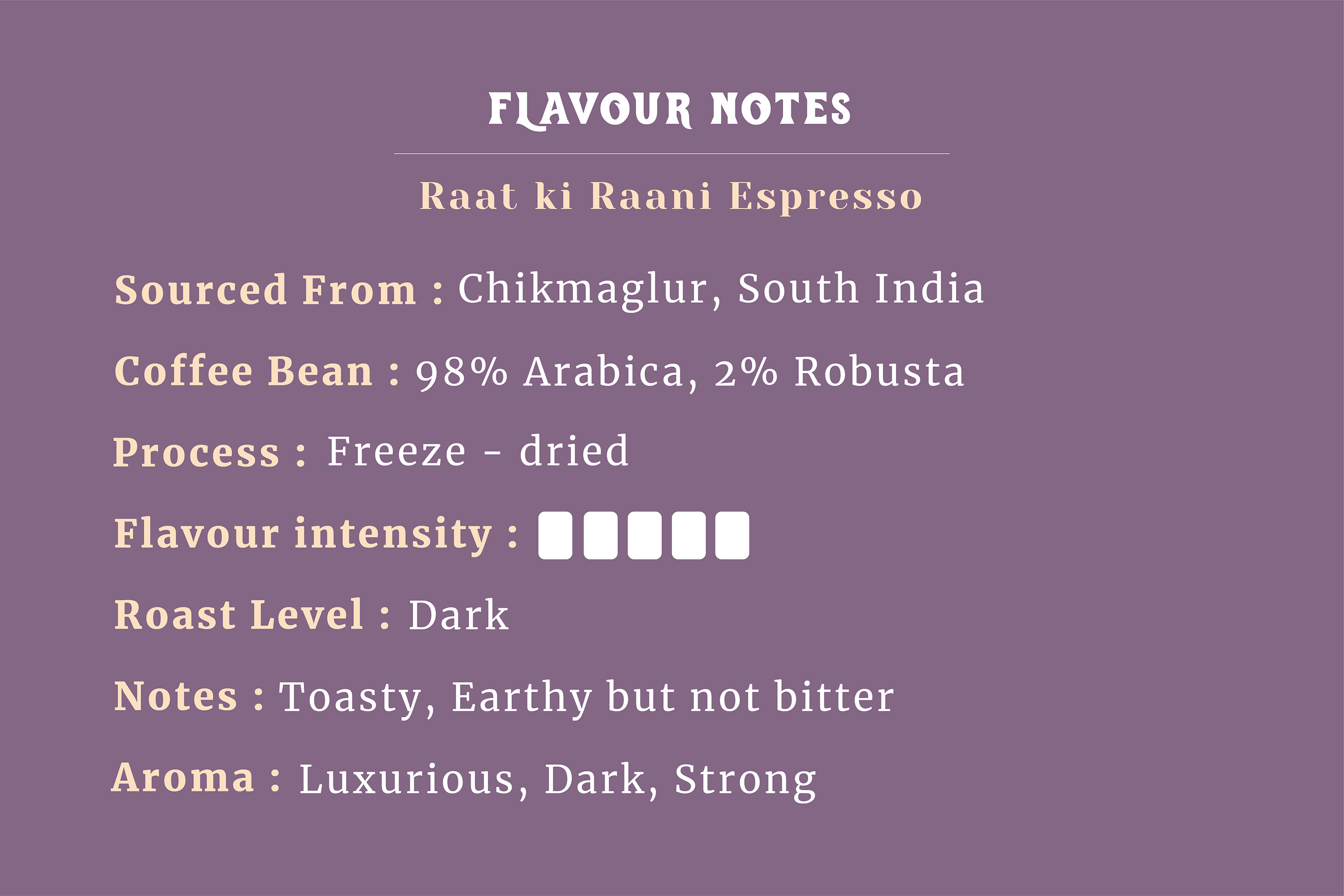 Raat ki Rani Espresso Instant Coffee Powder 50gms