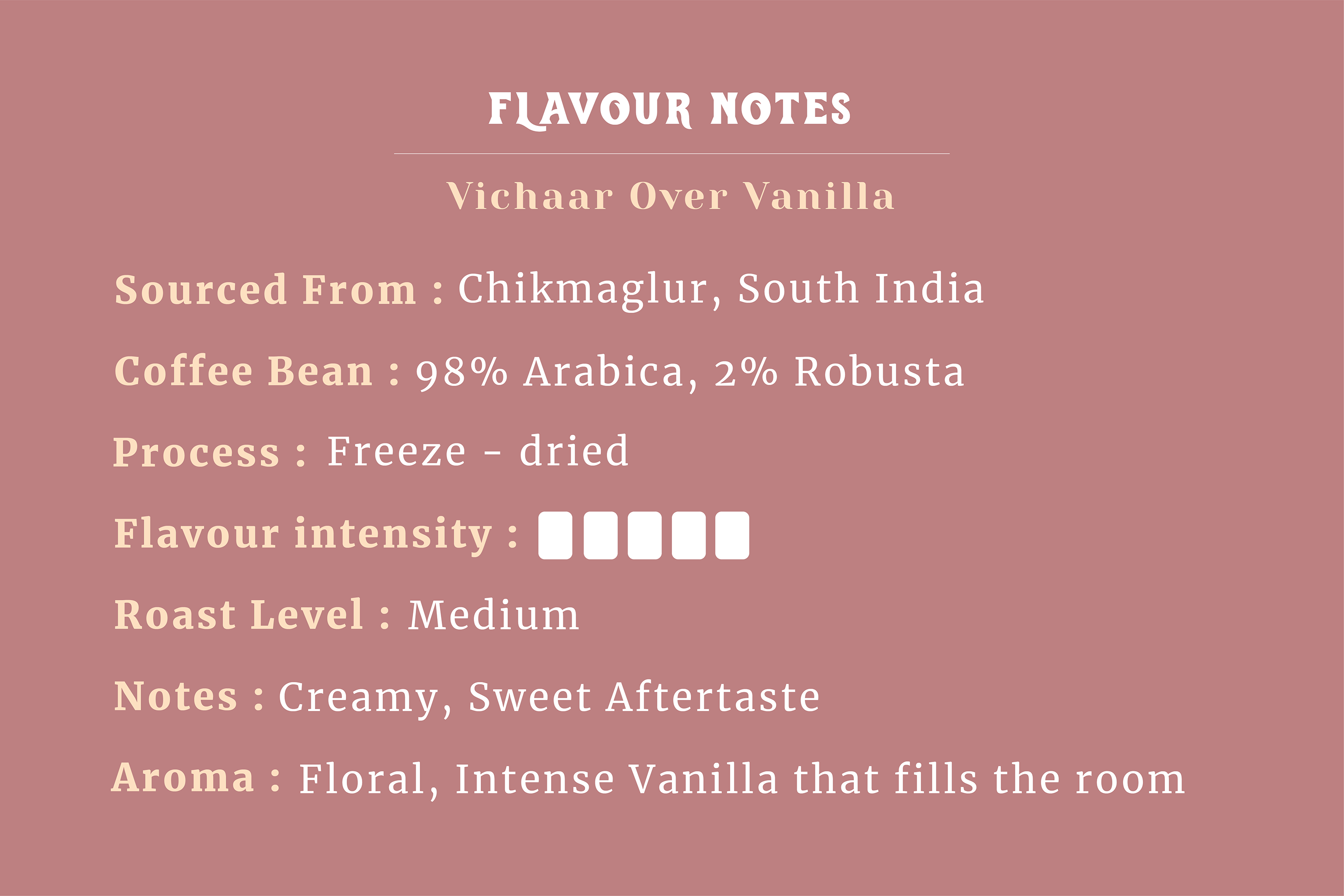 Vichaar Over Vanilla Premium Instant Coffee 100 gms