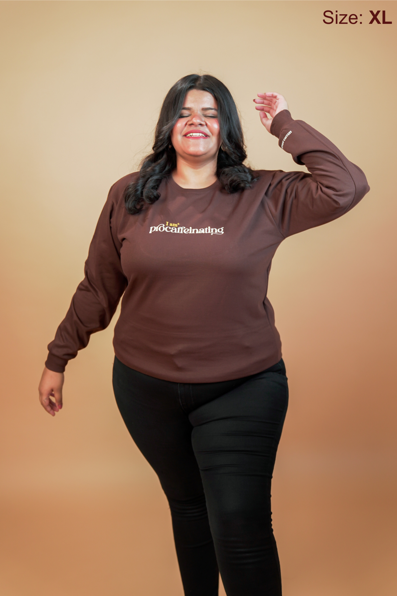 I am Procaffeinating - Regular fit Sweatshirt - Mocha Brown