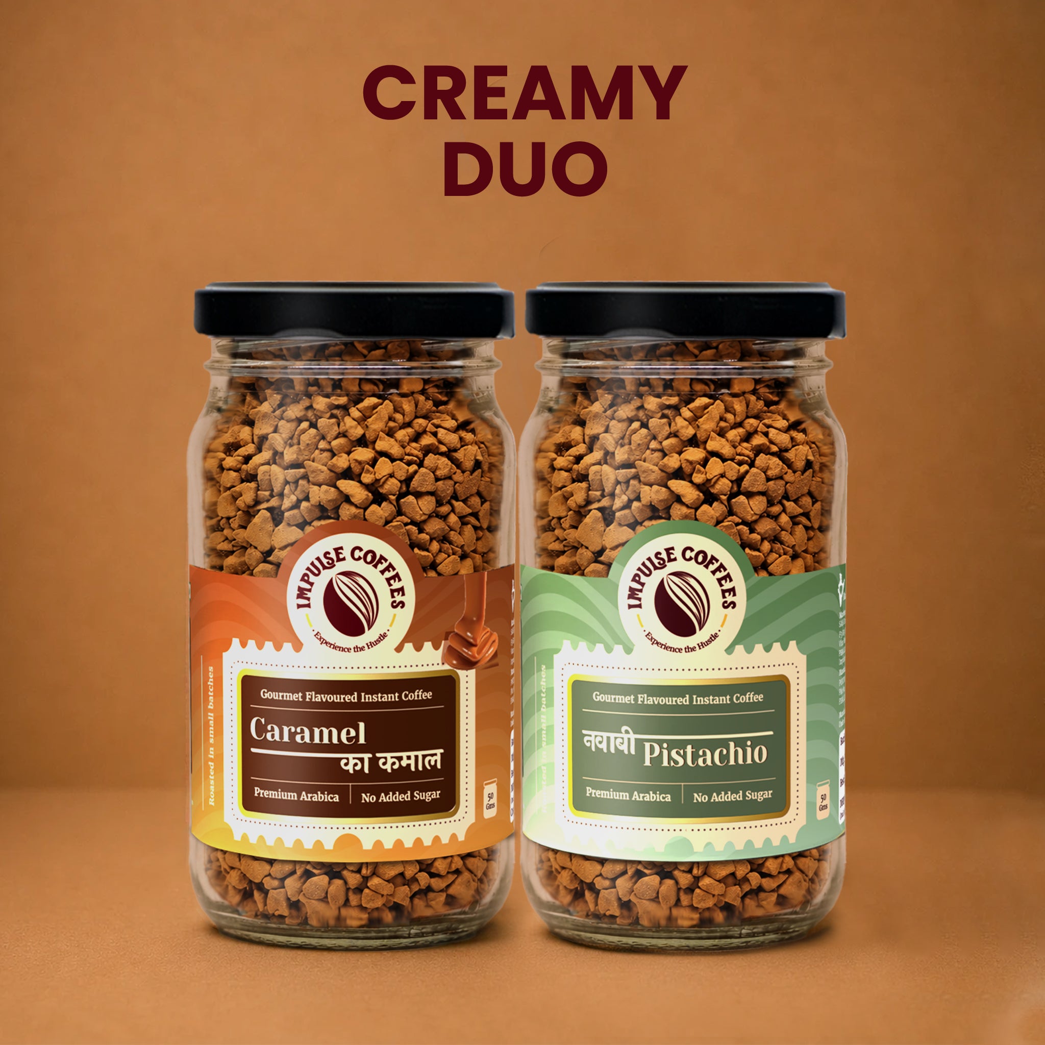Nawaabi Meetha Combo | Nawaabi Pistachio 50gms jar + Caramel Ka Kamal 50gms jar