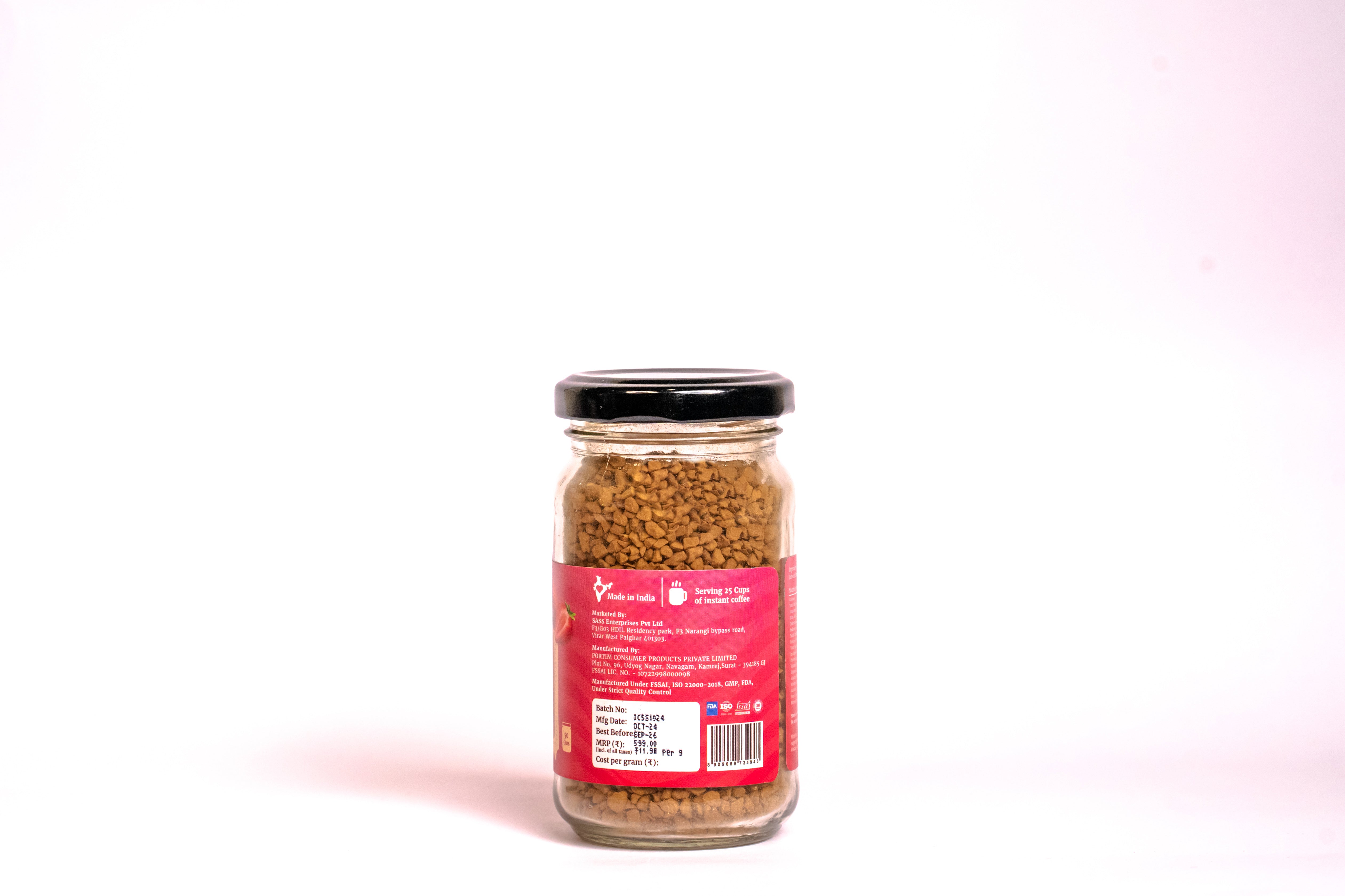 Masti Bhari Strawberry Premium Instant Coffee powder 50 gms Jar (Limited Edition)