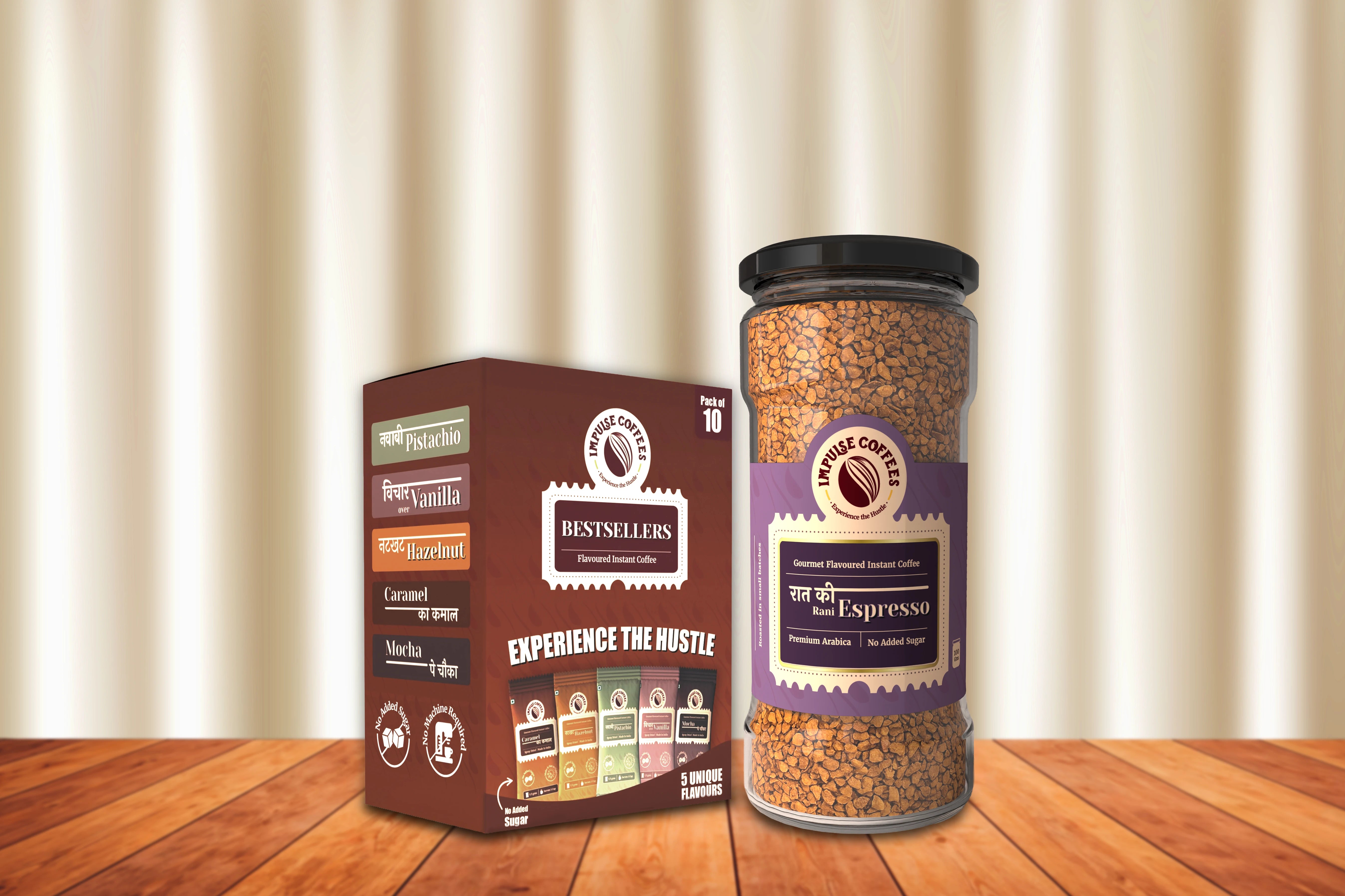 The Daily Grind Combo - Best Seller Box + Espresso Coffee Jar 100g
