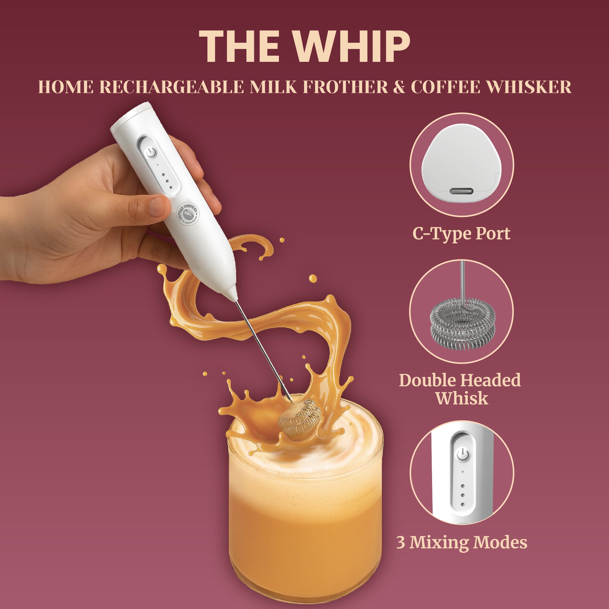 Hustle On The Go Kit | Assorted Box + The Whip (Frother)