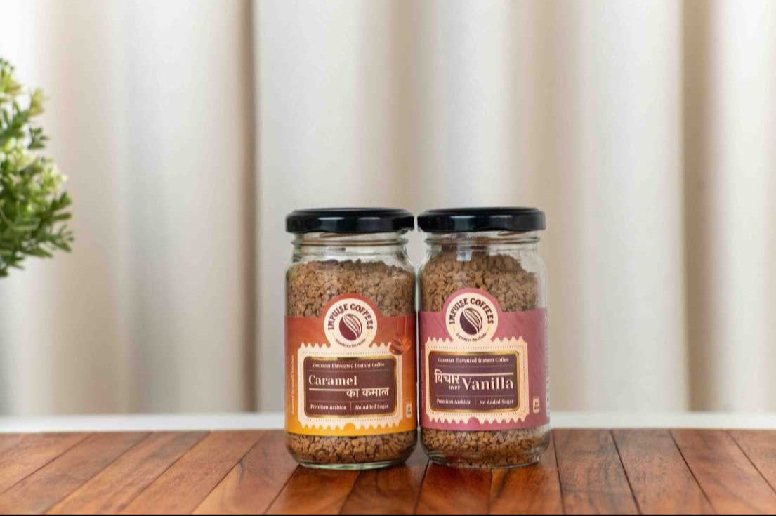 Soft Serve Duo | Caramel Ka Kamal 50gms jar + Vichaar over Vanilla 50gms jar