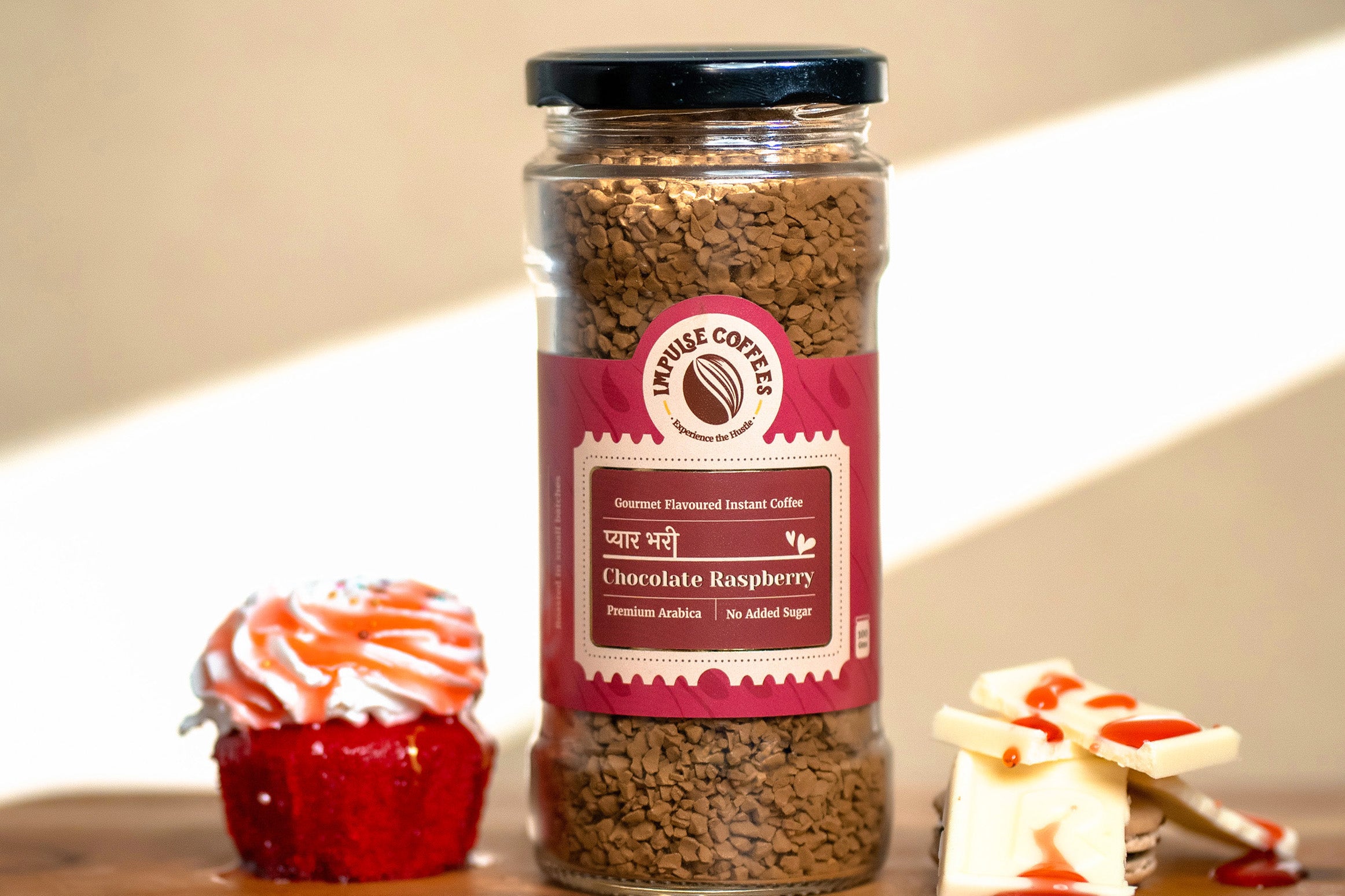 Pyaarbhari Chocolate Raspberry Flavored Instant Coffee - 100gms