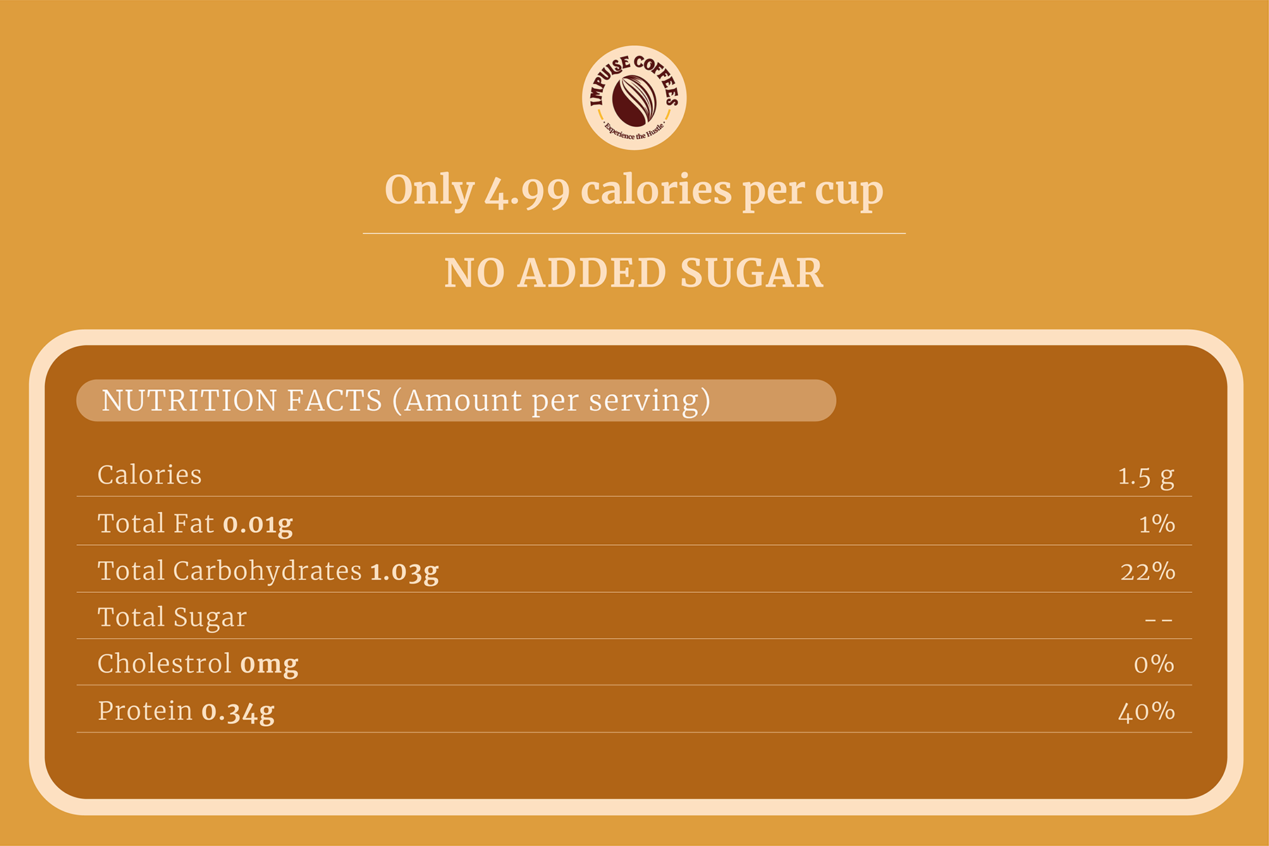 Hazelnut Flavored Instant Coffee Powder 50gms